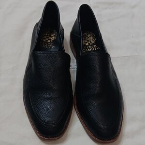 Vince Camuto Men's Black Pebbled Loafers